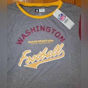 NFL Gray and Yellow Washington Football Team Tee